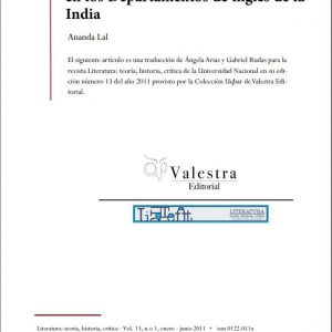 Portada Literatura teoria Vol 13 1